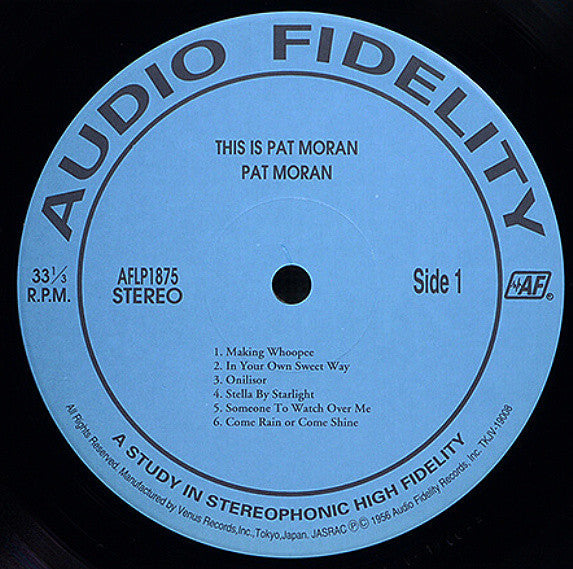 Pat Moran Trio - This Is Pat Moran (Vinyl, LP, Album, Reissue, Stereo) Very Good Plus (VG+) / Very Good Plus (VG+)