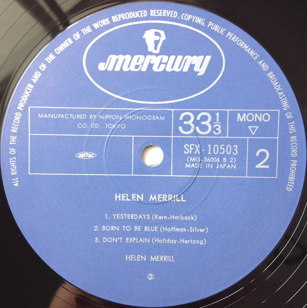 Helen Merrill - Helen Merrill = ユード・ビー・ソー・ナイス (Vinyl, LP, Album, Re...