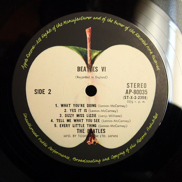 The Beatles - Beatles VI (Vinyl, LP, Album, Stereo) Very Good (VG) / Very Good (VG)