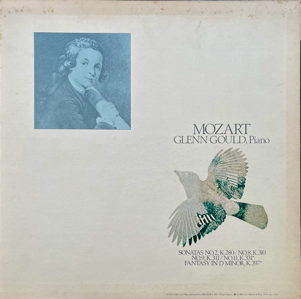 Wolfgang Amadeus Mozart - Sonatas No.2, K.280 / No.8, K.310 / No.9, K.311 / No.11, K.331 / Fantasy In D Minor, K.397 (Vinyl, LP, Album, Stereo) Very Good (VG) / Very Good Plus (VG+)