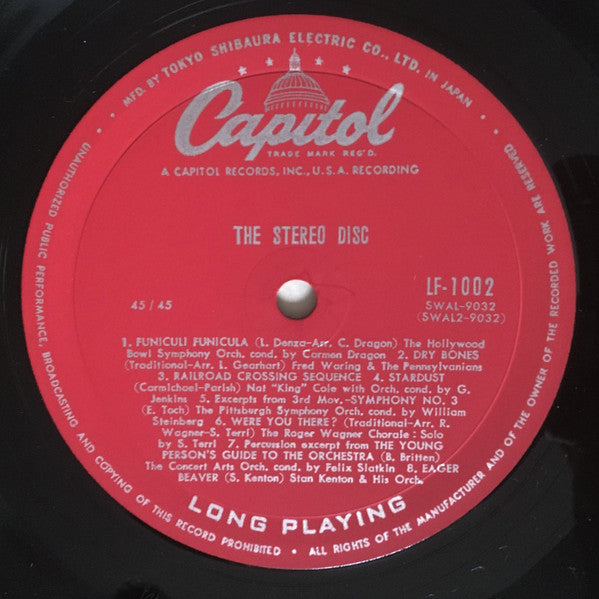 Various - The Stereo Disc (Vinyl, LP, Stereo) Very Good Plus (VG+) / Good Plus (G+)