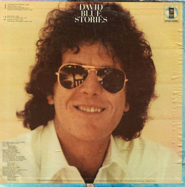 David Blue - Stories (Vinyl, LP, Album, Stereo) Very Good (VG) / Good Plus (G+)