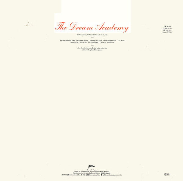 The Dream Academy - The Dream Academy (Vinyl, LP, Album, Stereo) Very Good Plus (VG+) / Very Good Plus (VG+)