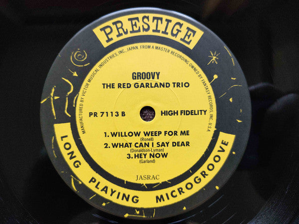 The Red Garland Trio - Groovy (Vinyl, LP, Album, Reissue, Mono) Very Good (VG) / Very Good (VG)