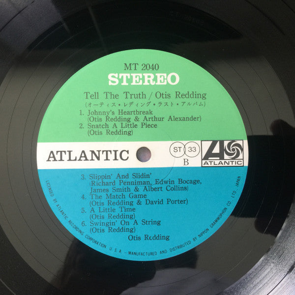 Otis Redding - Tell The Truth (Vinyl, LP, Album) Very Good (VG) / Good Plus (G+)