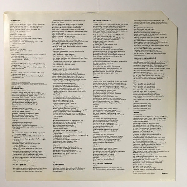 Commander Cody - Flying Dreams (Vinyl, LP, Album) Very Good Plus (VG+) / Very Good (VG)