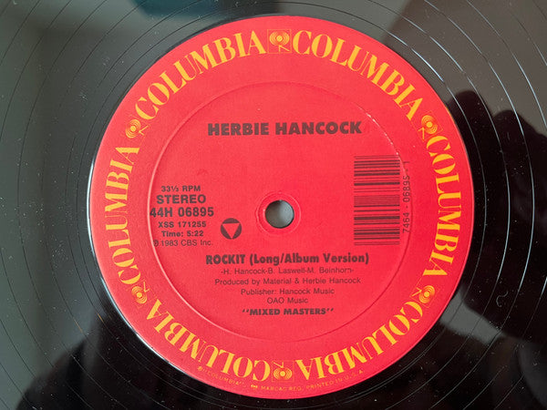 Herbie Hancock - Rockit / Mega Mix (Vinyl, 12", 33 ⅓ RPM, 45 RPM) Very Good (VG) / Very Good (VG)