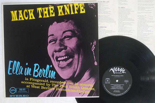 Ella Fitzgerald - Mack The Knife - Ella In Berlin (Vinyl, LP, Album, Reissue) Very Good Plus (VG+) / Very Good Plus (VG+)