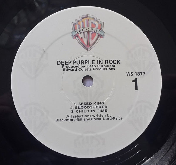 Deep Purple - In Rock (Vinyl, LP, Album, Reissue, Stereo) Very Good Plus (VG+) / Very Good (VG)