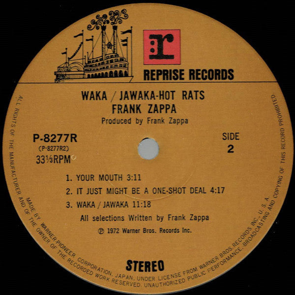 Frank Zappa - Waka / Jawaka - Hot Rats = ワカ・ジャワカ・ホット・ラッツ (Vinyl, LP...