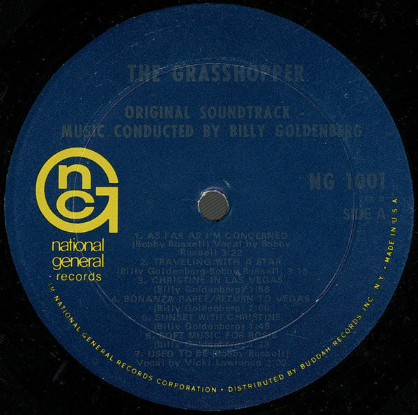 Billy Goldenberg - The Grasshopper (Original Soundtrack Album) (Vinyl, LP, Album) Very Good (VG) / Fair (F)