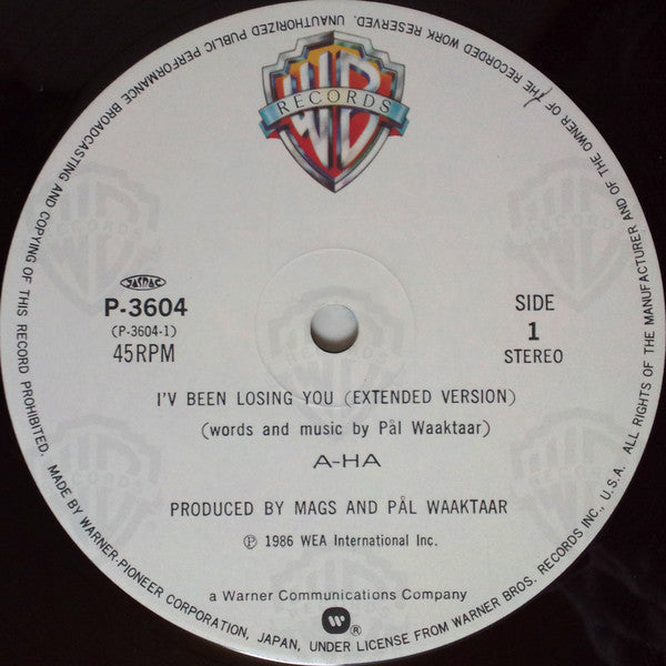 a-ha - I've Been Losing You (Vinyl, 12", 45 RPM, Maxi-Single, Stereo)