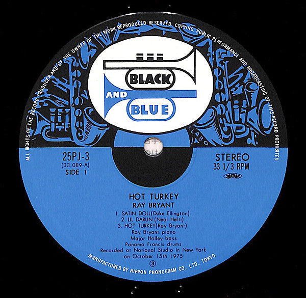 Ray Bryant - Hot Turkey (Vinyl, LP, Album, Stereo)