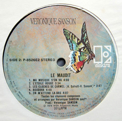 Véronique Sanson - Le Maudit (Vinyl, LP, Album) Very Good (VG) / Very Good (VG)
