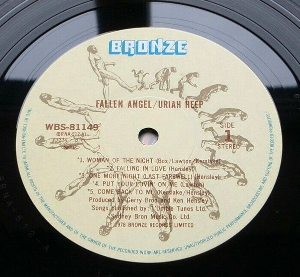 Uriah Heep - Fallen Angel (Vinyl, LP, Album) Very Good Plus (VG+) / Very Good Plus (VG+)