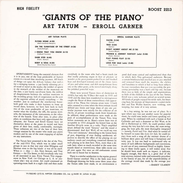 Art Tatum - Giants Of The Piano (Vinyl, LP, Album, Limited Edition,...