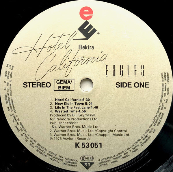 Eagles - Hotel California (Vinyl, LP, Album, Reissue, Stereo)