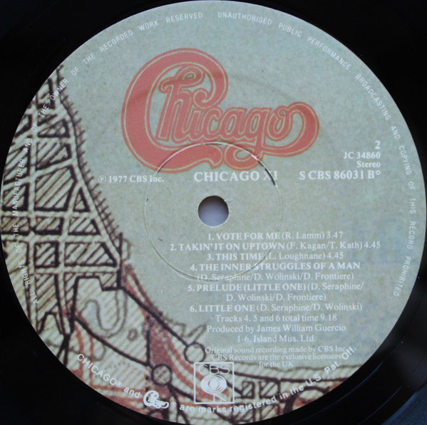 Chicago (2) - Chicago XI (Vinyl, LP, Album, Stereo) Very Good Plus (VG+) / Very Good (VG)