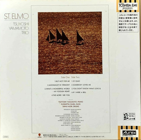 Tsuyoshi Yamamoto Trio - St. Elmo (Vinyl, LP, Album, Stereo) Very Good Plus (VG+) / Very Good (VG)
