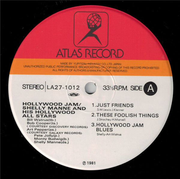 Shelly Manne & His Hollywood All Stars - Hollywood Jam (Vinyl, LP, ...