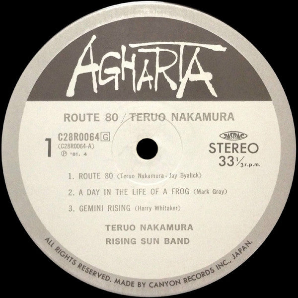 Teruo Nakamura Rising Sun Band - Route 80 (Vinyl, LP, Album) Very Good Plus (VG+) / Very Good Plus (VG+)