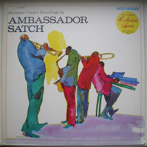 Louis Armstrong And His All-Stars - European Concert Recordings By Ambassador Satch (Vinyl, LP, Reissue, Mono) Very Good (VG) / Very Good Plus (VG+)
