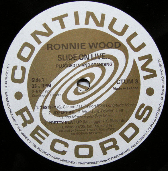 Ron Wood - Slide On Live - Plugged In And Standing (2xVinyl, LP, Album) Very Good Plus (VG+) / Very Good Plus (VG+)