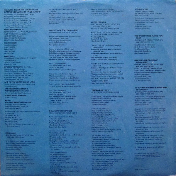 REO Speedwagon - You Can Tune A Piano, But You Can't Tuna Fish (Vinyl, LP, Album) Very Good Plus (VG+) / Very Good (VG)