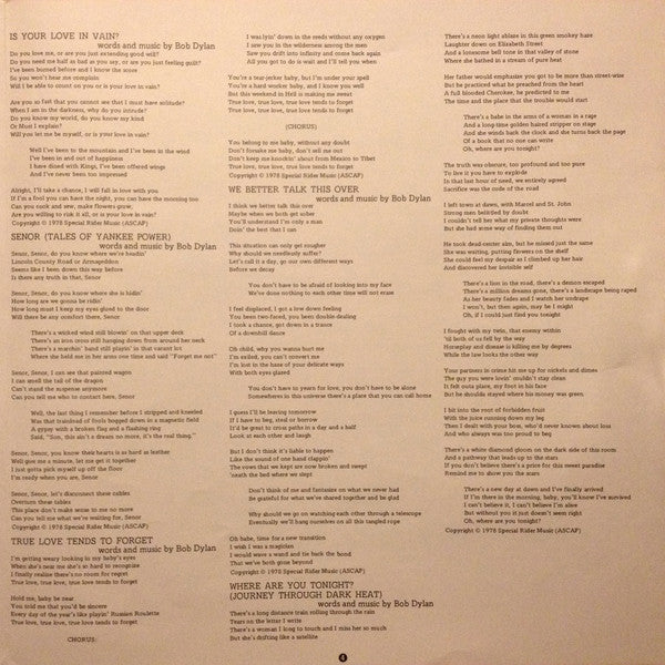 Bob Dylan - Street-Legal (Vinyl, LP, Album) Good Plus (G+) / Good Plus (G+)