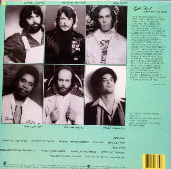 Little Feat - Down On The Farm (Vinyl, LP, Album, Stereo) Good Plus (G+) / Very Good Plus (VG+)