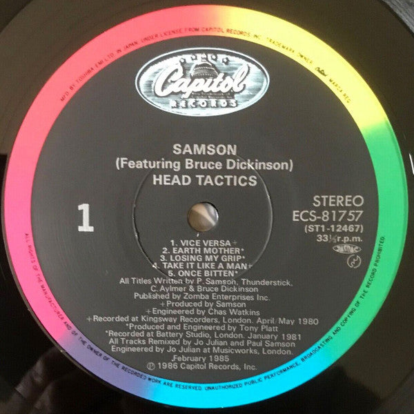 Samson (3) - Head Tactics (Vinyl, LP, Compilation) Near Mint (NM or M-) / Very Good Plus (VG+)