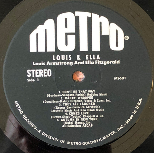 Ella Fitzgerald - Ella And Louis (Vinyl, LP, Album, Reissue, Stereo) Very Good Plus (VG+) / Very Good Plus (VG+)