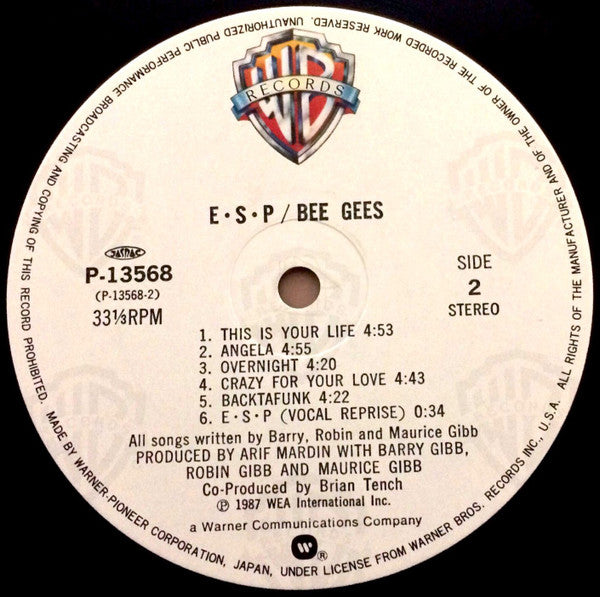 Bee Gees - E•S•P (Vinyl, LP, Album)