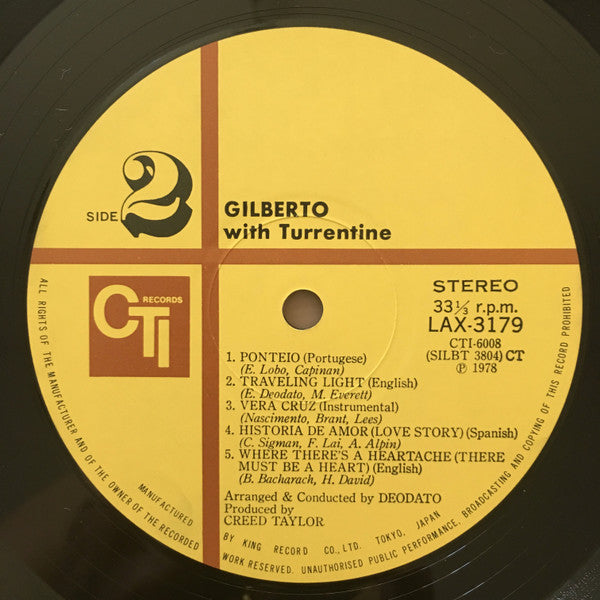 Astrud Gilberto - Gilberto With Turrentine (Vinyl, LP, Album, Limit...