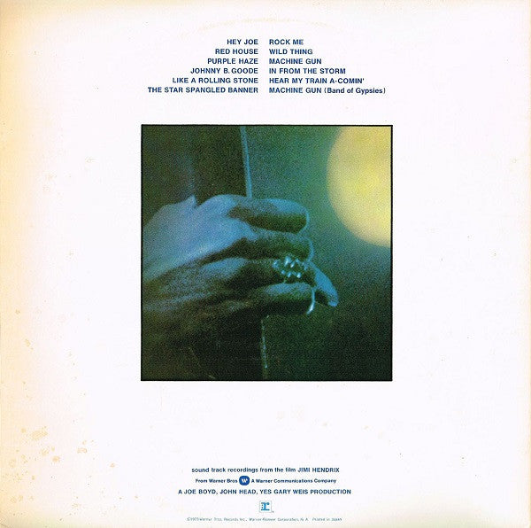 Jimi Hendrix - Sound Track Recordings From The Film "Jimi Hendrix" ...