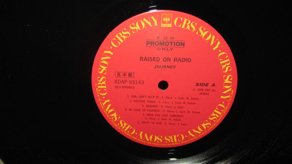 Journey - Raised On Radio (Vinyl, LP, Album, Promo) Very Good (VG) / Good Plus (G+)