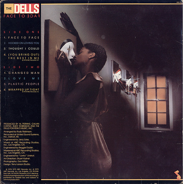 The Dells - Face To Face (Vinyl, LP, Album) Very Good (VG) / Very Good (VG)