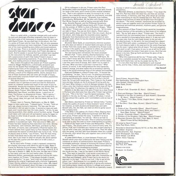 David Friesen - Star Dance (Vinyl, LP, Album) Very Good Plus (VG+) / Very Good Plus (VG+)