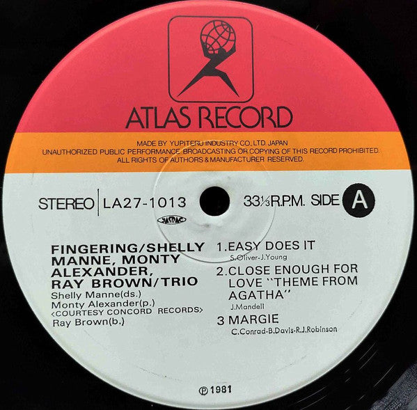 Shelly Manne - Fingering (Vinyl, LP, Album)