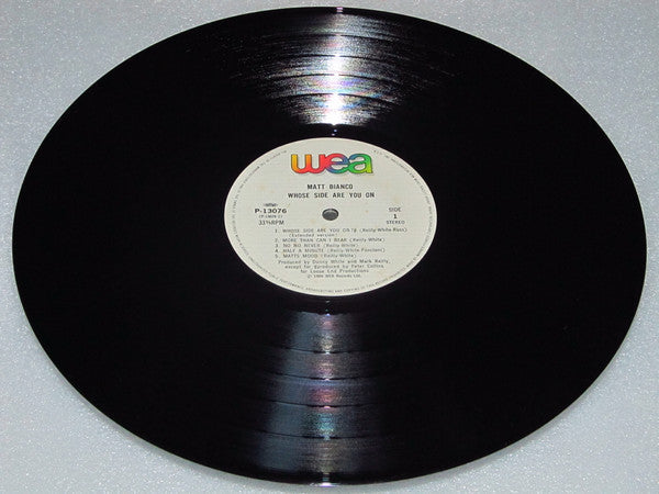 Matt Bianco - Whose Side Are You On (Vinyl, LP, Album) Near Mint (NM or M-) / Very Good Plus (VG+)