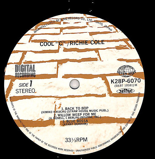 Richie Cole - Cool "C" (Vinyl, LP, Album)