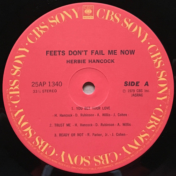 Herbie Hancock - Feets Don't Fail Me Now (Vinyl, LP, Album) Very Good (VG) / Good Plus (G+)