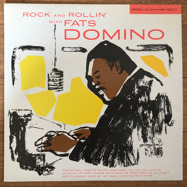 Fats Domino - Rock And Rollin' With Fats Domino (Vinyl, LP, Reissue, Mono) Very Good Plus (VG+) / Very Good (VG)