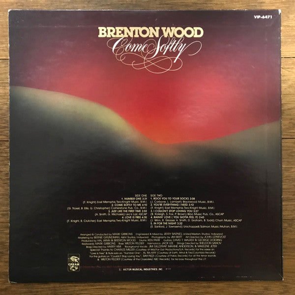 Brenton Wood - Come Softly (Vinyl, LP, Album, Promo) Very Good Plus (VG+) / Very Good (VG)