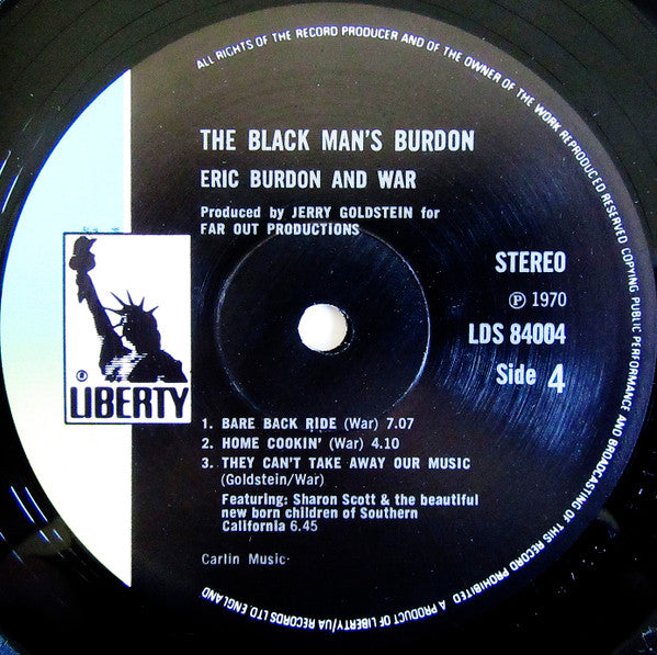 Eric Burdon & War - The Black-Man's Burdon (2xVinyl, LP, Album, Stereo) Good Plus (G+) / Good (G)