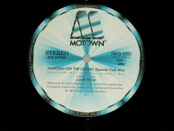 Lionel Richie - Dancing On The Ceiling (Vinyl, 12") Very Good Plus (VG+) / Very Good Plus (VG+)