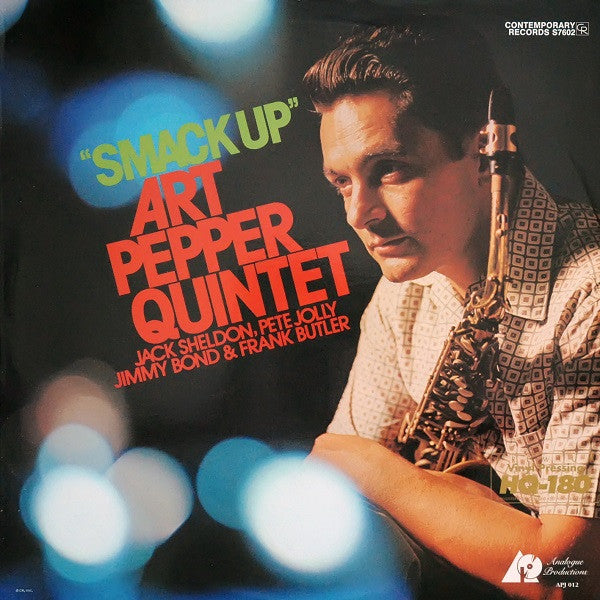 Art Pepper Quintet - Smack Up (Vinyl, LP, Album, Limited Edition, Numbered, Reissue, Stereo) Very Good Plus (VG+) / Near Mint (NM or M-)
