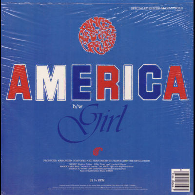 Prince And The Revolution - America (Vinyl, 12", 33 ⅓ RPM, Maxi-Sin...