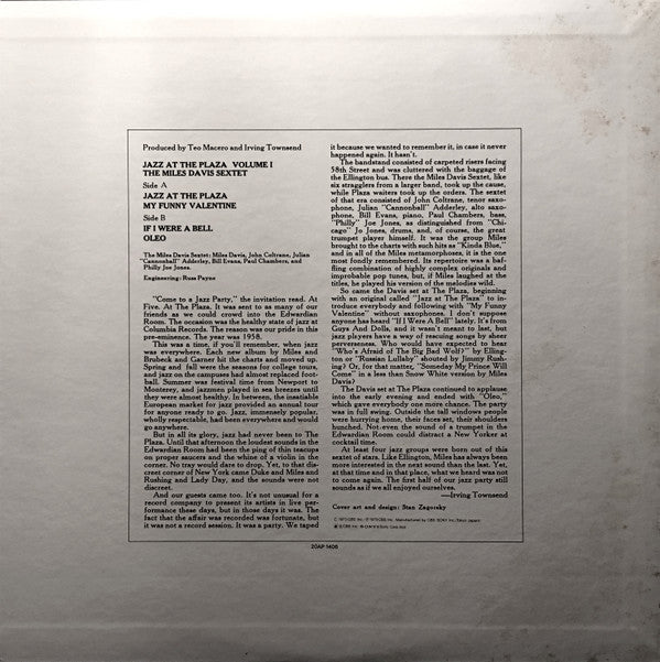 The Miles Davis Sextet - Jazz At The Plaza Vol. 1 (Vinyl, LP, Album...