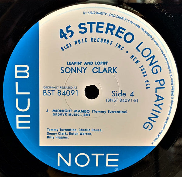 Sonny Clark - Leapin' And Lopin' (2xVinyl, LP, 45 RPM, Album, Limited Edition, Numbered, Reissue, Remastered) Very Good Plus (VG+) / Very Good Plus (VG+)
